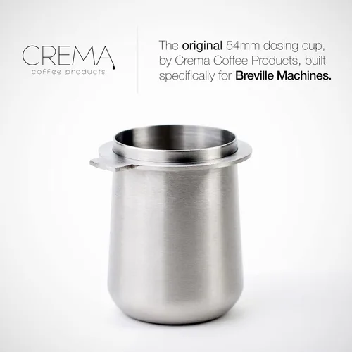 Miniatura 5 de Productos de Café Crema 54mm Taza Dosificadora Compatible con Portafiltros Breville, etc. Acero Inoxidable 100% Duradero Lengüeta de Molino