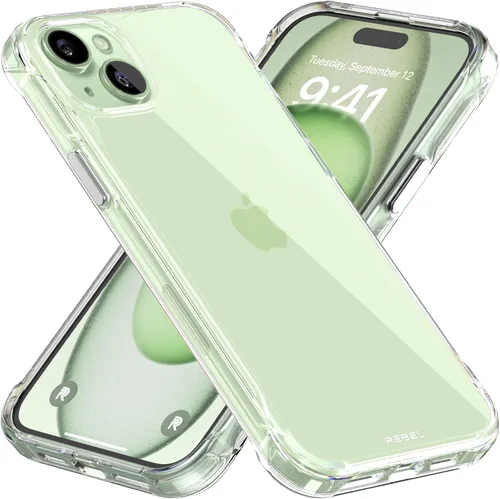 Miniatura 33 de Phone REBEL - Funda transparente para iPhone 14 Plus [Serie esmerilada Gen-4], textura mate translúcida, no se pone amarilla, protectores a prueba