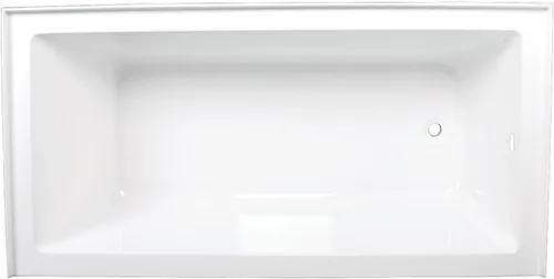 Miniatura 7 de Aqua Eden VTAP663222R - Bañera de acrílico de 3 paredes con drenaje a la derecha, 66 pulgadas, color blanco