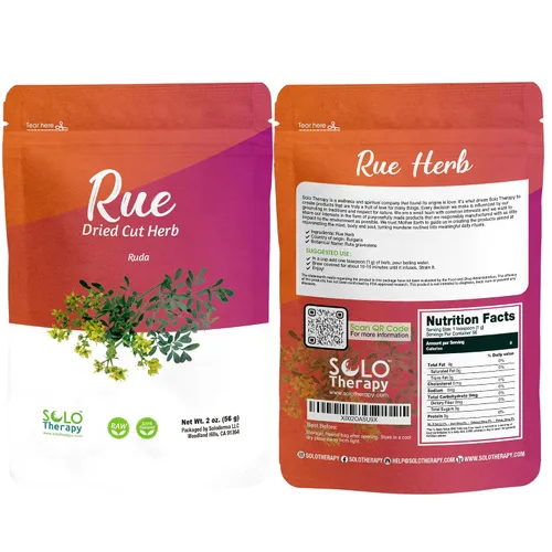 Rue Herb 2 onzas, Rue Dry Cut Herb, Ruta Graveolens L., RUDA Seca, Rue Tea, Ruda Rue Incienso, Bolsa resellable, producto de Estados Unidos (2 onzas)