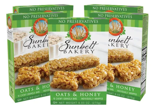 Miniatura 10 de Sunbelt Bakery Barras de granola masticables dulces y saladas de almendras, barras de 50-1.0 onzas (5 cajas)