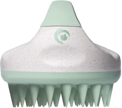 Miniatura 9 de Cepillo de champú y exfoliante para el cuero cabelludo, masajeador de cuero cabelludo de silicona suave, estimulador del crecimiento del cabello