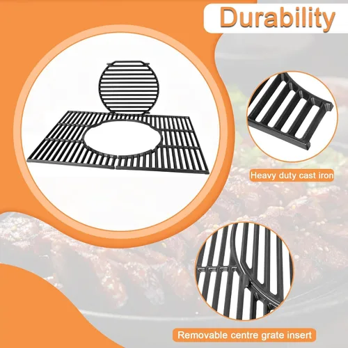 Miniatura 4 de 64812 Piezas de repuesto para Weber Gourmet BBQ System Rejillas de cocina GS4 Spirit II & I Spirit 300 SER, Genesis 1000-5000, plata B/C