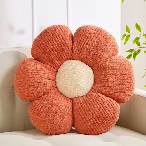 Miniatura 8 de XIAIJIA Cojín con forma de flor, almohada con diseño de flores y margaritas decorativa, cojín para cama, cojín de suelo, cojín suave para asiento