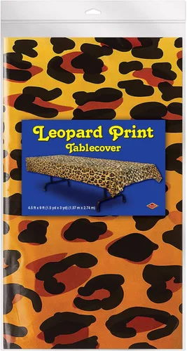 Miniatura 6 de Beistle Mantel navideño con estampado de leopardo, 1 pieza, multicolor