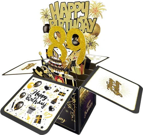 Miniatura 37 de Tarjeta de cumpleaños número 1 de Joycard, decoraciones de cumpleaños número 1 para niñas y niños, para ella o él, tarjetas 3D de feliz cumpleaños