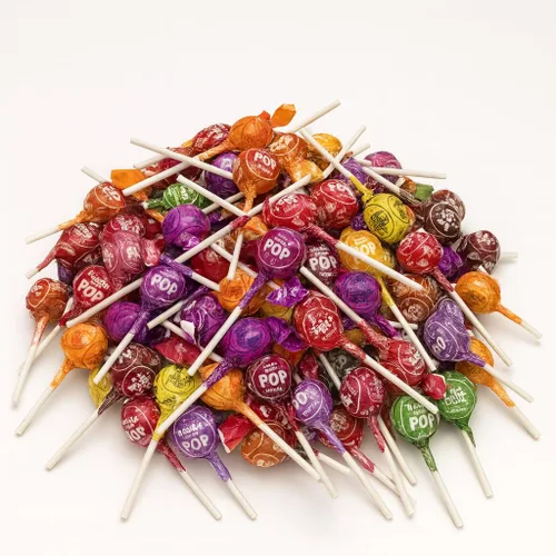 Tootsy Mini Pops - Paletas miniatura surtidas, envueltas individualmente, sin gluten, dulces duros afrutados para el Día de la Independencia,