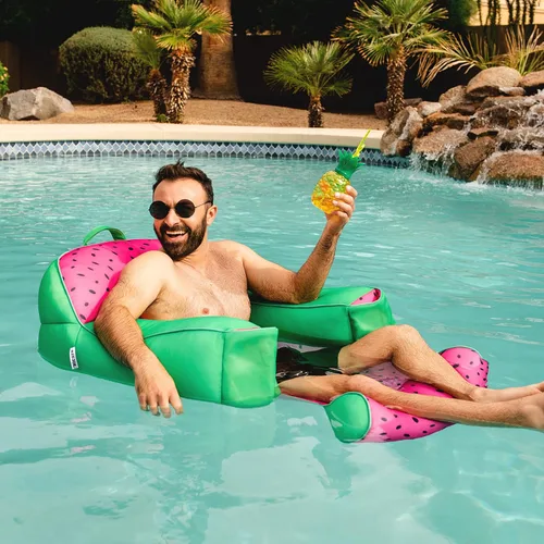 Miniatura 4 de Big Joe Flotador de piscina Lazy Lounger Melón (Summer Melon)
