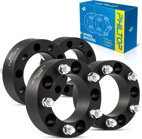 Miniatura 80 de PHILTOP Espaciador de rueda de 4 x 4 de 2 pulgadas, espaciadores de rueda centrados en las lengüetas para Polaris Trail Boss 330 2003-2013, Trail