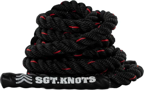 Miniatura 2 de SGT KNOTS Cuerda de batalla retorcida, cuerda de ejercicio con peso para entrenamiento de fuerza, CrossFit, batalla, escalada y gimnasio