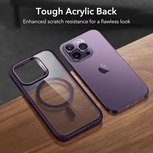 Miniatura 7 de ESR Classic Hybrid Funda para iPhone 14 Pro Max, compatible con MagSafe, protección a prueba de golpes de grado militar, resistente al amarilleo