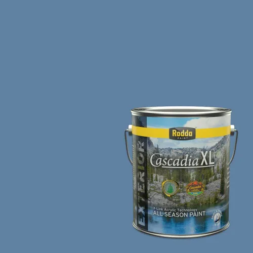 Miniatura 160 de Rodda Paint CASCADIA XL Pintura e imprimación satinada exterior en uno, cuarto de galón, Aquafir