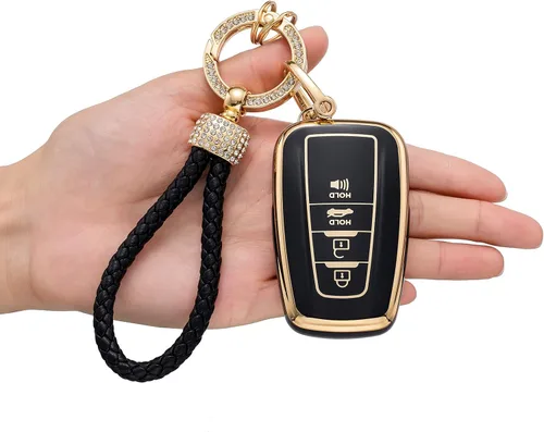 Miniatura 6 de Funda para llavero Toyota, compatible con RAV4 Highlander Avalon C-HR Prius Corolla 2018-2022, funda inteligente de TPU suave de alta calidad