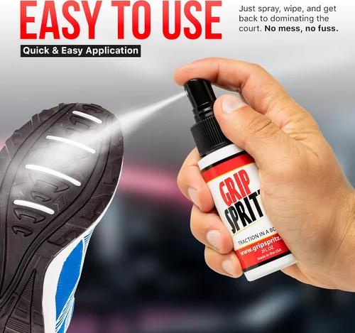 Miniatura 7 de Grip Spritz para zapatos de voleibol - Spray de agarre para cancha y tracción de zapatillas - Limpia y rejuvenece las suelas - Mejora y potencia