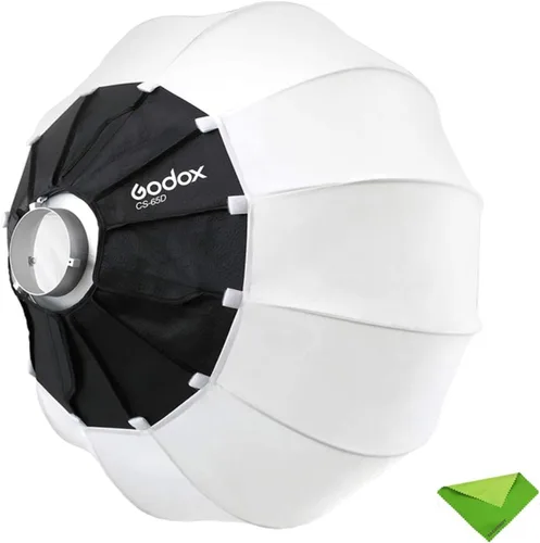 Miniatura 9 de Godox CS-50D Linterna Difusor 50cm/20pulg Modificador de Luz Omnidireccional Montaje Bowens para Godox SL60W SL150 II, UL150, VL150 Luz