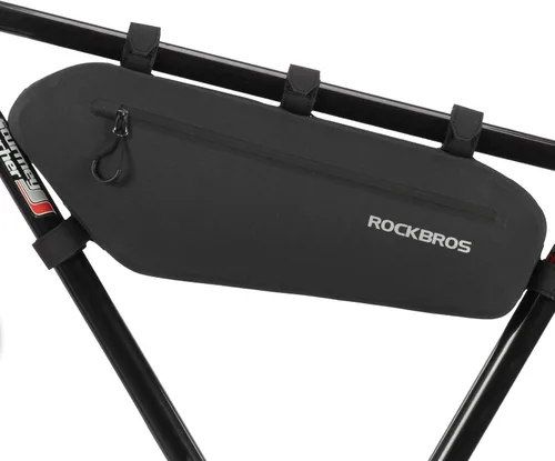 Miniatura 8 de ROCKBROS Bolsa de Marco de Bicicleta Impermeable Bolsa Triangular de Bicicleta Bolsa Bajo el Tubo Superior Bolsa de Esquina Bolsa de Almacenamiento