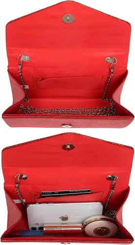 Miniatura 83 de Dasein Bolso de noche para mujer, embragues de fiesta, bolsos de boda, cóctel, baile de graduación, bolsos con purpurina esmerilada