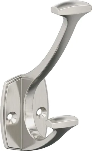 Miniatura 14 de Amerock H37001MB Gancho decorativo de pared de doble punta Vicinity 4-9/16 pulgadas (4.567 in) de longitud Gancho negro mate para abrigos