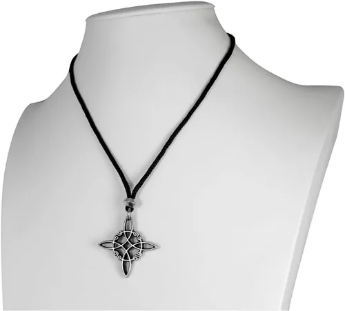 Miniatura 4 de Collar con colgante Wiccan con nudo de brujas celtas de peltre