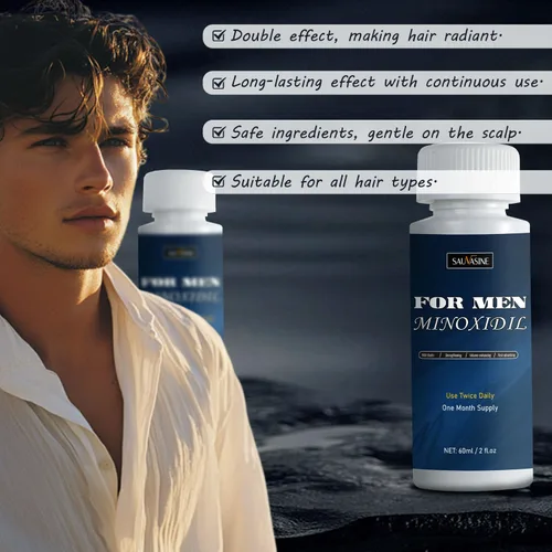 Miniatura 6 de Crecimiento del cabello de minoxidil al 5% para hombres y mujeres: rebrote tópico del pelo de la barba de minoxidil más grueso previene la pérdida