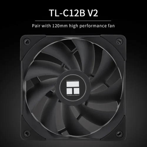 Miniatura 5 de Thermalright PS120SE Enfriador de aire para CPU, enfriador de CPU con 7 tubos de calor, ventilador dual TL-C12B V2 PWM, tecnología AGHP 4.0