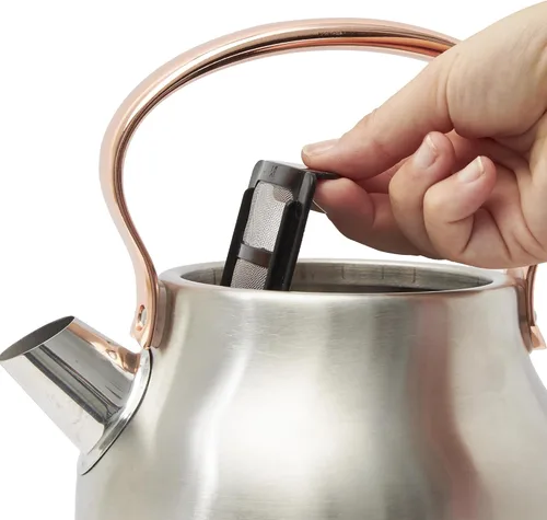 Miniatura 9 de Haden Heritage Hervidor de Agua Eléctrico de Acero Inoxidable de 1,7 Litros, Hervidor de Agua Caliente con Base de 360 Grados y Apagado Automático