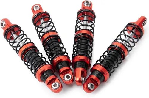 Miniatura 3 de Que-T Amortiguador de metal 4pcs para 1/10 RC Crawler Car SCX10 D90 TRX4 TRX6 (2.953 in)