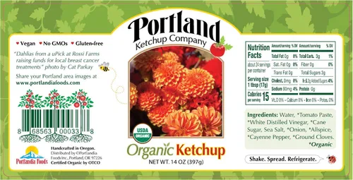 Miniatura 2 de Portland - Caja de regalo orgánica de ketchup de Portlandia Foods (14 onzas líquidas, paquete de 3) naturalmente sin gluten, vegana, sin OMG