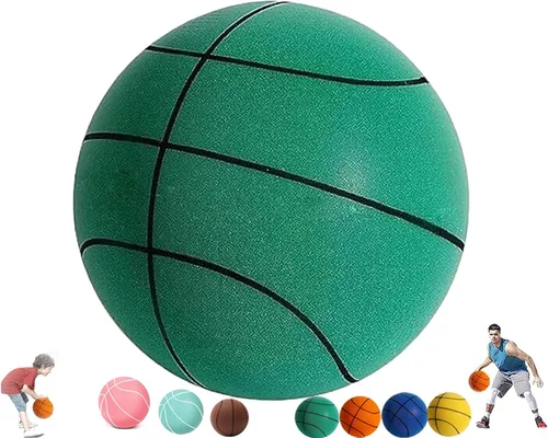 Miniatura 9 de Baloncesto silencioso, balón silencioso para interiores, baloncesto silencioso con asas, baloncesto de espuma silenciosa, baloncesto silencioso