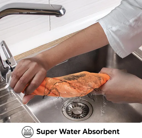 Miniatura 180 de Urban Villa Toallas de cocina 100% algodón para cocina (juego de 6) 20"x30" toallas de cocina altamente absorbentes, juego de ropa de cocina