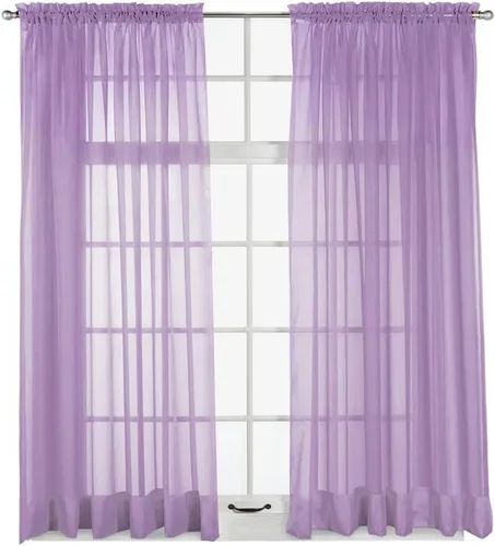 Miniatura 81 de Stylemaster Elegance Cenefa recta de gasa transparente, 60 x 14 pulgadas, color dorado