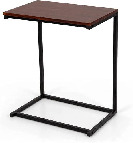 Miniatura 9 de Tangkula soporte para laptop, mesa portátil de extremo para sofá, mobiliario de oficina y hogar.