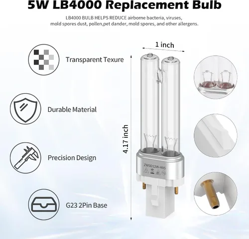 Miniatura 2 de Paquete de 3 filtros FLT4825 B de repuesto y LB4000 compatibles con filtro G-Guardian B purificador AC4825 AC4825E AC4300 AC4800 AC4900 AC4850, 3