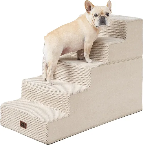 Miniatura 39 de EHEYCIGA Escaleras para perros pequeños de 13.5 pulgadas de alto, escalones para perros de 3 escalones para sofá y silla, escalones para mascotas