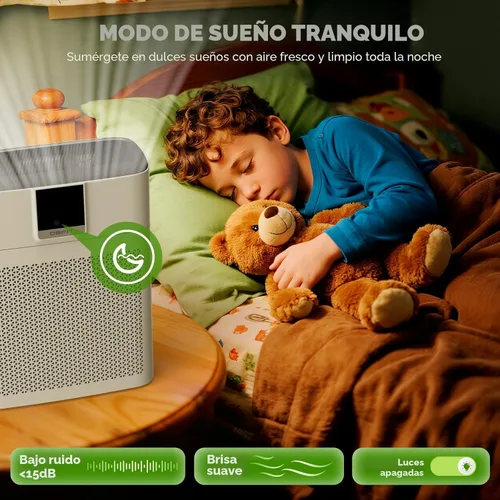 Miniatura 7 de Purificadores de aire para el hogar, habitación grande de hasta 2180 pies cuadrados, purificador de aire HEPA DBFIT con prefiltro de nailon lavable