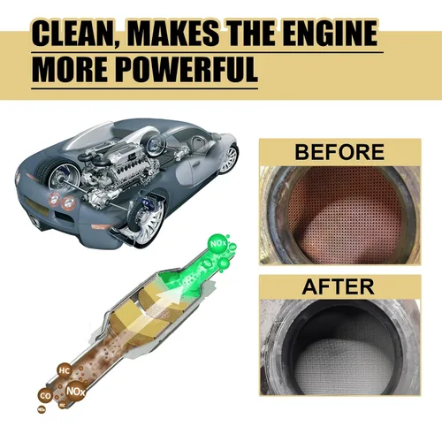 Miniatura 2 de 12 unids auto convertidor catalítico limpiador motor Booster Up Cleaner sistema de combustible aditivo escape depósitos de carbono eliminación