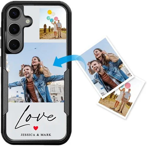 Miniatura 37 de Funda protectora personalizada para Samsung Galaxy S22 Ultra 5G (versión 2022), funda protectora de doble capa resistente con múltiples fotos, a