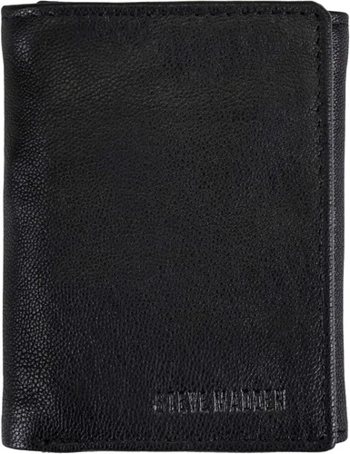 Miniatura 6 de Steve Madden Billetera triple RFID para hombre con ventana de identificación
