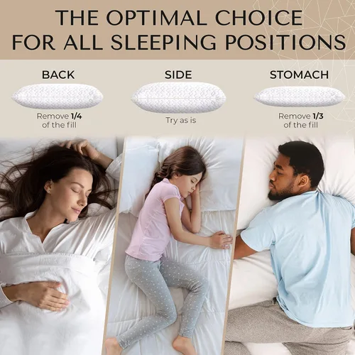 Miniatura 6 de Mueller Nirvana - Almohada cervical ajustable de espuma viscoelástica, almohadas cervicales inodoras para aliviar el dolor, almohada ortopédica