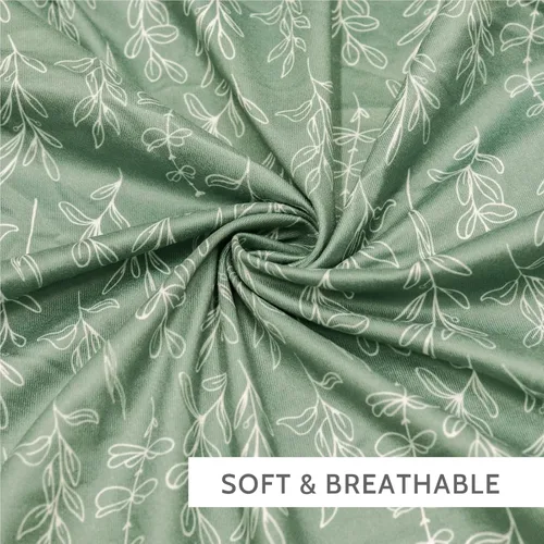 Miniatura 3 de Funda de almohada de lactancia verde salvia, funda de almohada para lactancia materna para bebés niñas/niños, suave y ajustada que se adapta a