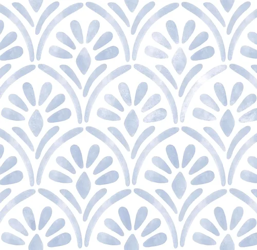 Miniatura 10 de Hopepak Papel pintado de despegar y pegar con rayas florales, papel pintado 17" x 78.7", papel de contacto con arco de flores verdes, papel pintado