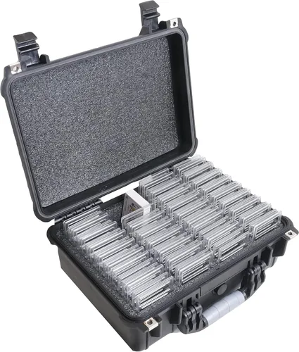 Miniatura 3 de Case Club 72-132 - Estuche de transporte de losas de tarjetas graduadas, compatible con PSA/BGS/FGS y más losas graduadas, caja de coleccionista