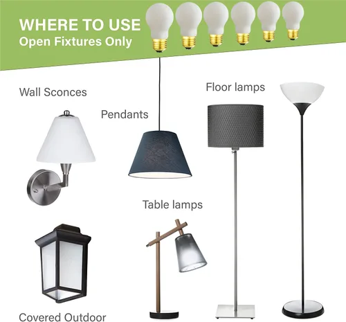 Miniatura 4 de Leools Bombilla LED A15 regulable sin parpadeo mate de 8 W vidrio esmerilado CRI95 blanco neutro 4000 K, equivalente a 60 W, bombilla de filamento