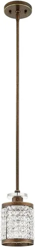 Miniatura 2 de Livex Lighting 50560-91 Gramercy Mini colgante de 1 luz, níquel cepillado