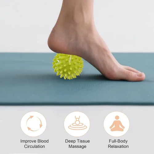 Miniatura 4 de Soft Spiky Massage Balls- Muscle Massager Ball for Feet, Back, Neck, Muscles, Hands Massager Roller for Plantar Fasciitis, Foot Arch Trainer