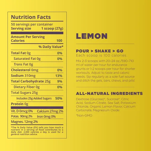 Miniatura 5 de Complejo de nutrición y resistencia de Tailwind, Tailwind Nutrition, Lemon, 1, 1