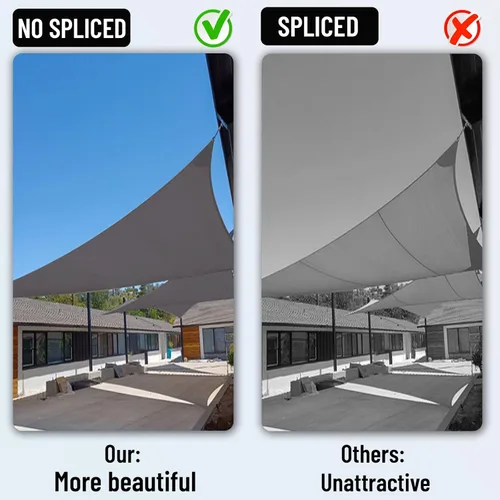 Miniatura 4 de COOLBOYS - Toldo parasol de 10 x 20 pies, color gris oscuro, rectangular, protección UV, para exteriores, toldo para patio, césped, jardín, cochera