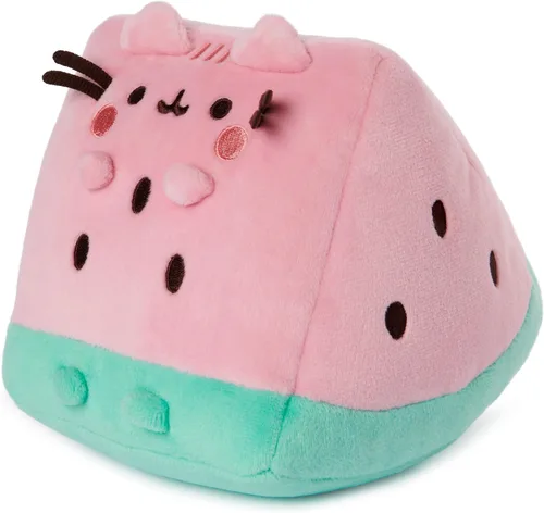 Miniatura 5 de GUND Pusheen - Peluche de sandía para gatos de 8 años en adelante, rosa/verde, 6 pulgadas