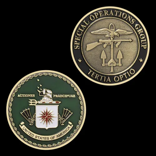 Miniatura 5 de 1 unids CIA Special Operations Group Tertia Optio Challenge Moneda Premio Graduado Regalo Coleccionable Medalla Monedas