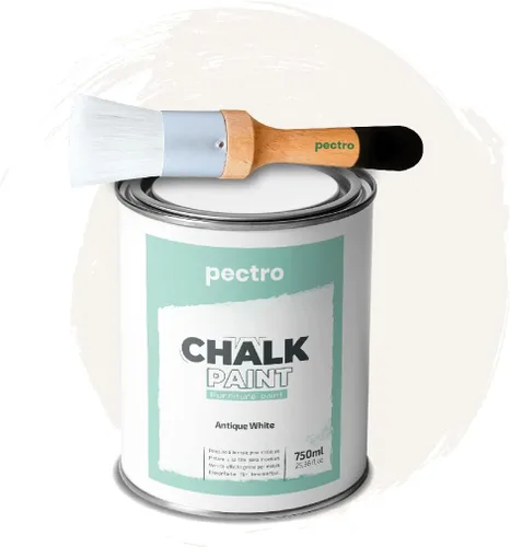 Miniatura 11 de Pintura de tiza para muebles, 25 onzas líquidas (25.4 fl oz) + pincel especial para pintura de tiza, pintura para muebles, sin lijar ni imprimar